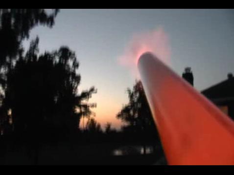 Muzzle flash - unedited photo