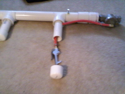 I will be in-seeting the blowgun inside of the back handle and capping it off. I need to adjust the hose for it and dremel out the pvc slot