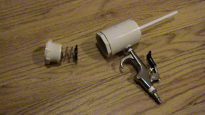 the spring and plunger