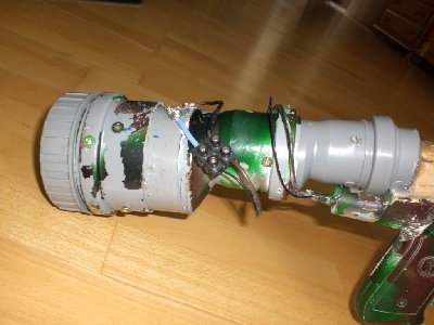 GrößenänderungCIMG1152.JPG (111.7 KiB) Viewed 1984 times The chamber. I made it out of two reducers and other stuff. I put the ignitor on like that to try it. (certainly not going to stay like this!)