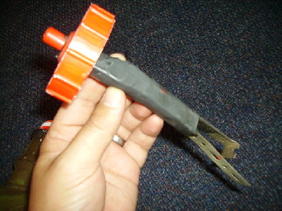 trigger mechanism. covered and sealed with glue and heat shrink