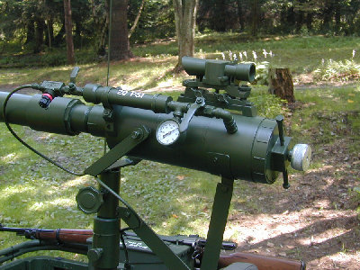 Closeup of cannon on the jeep