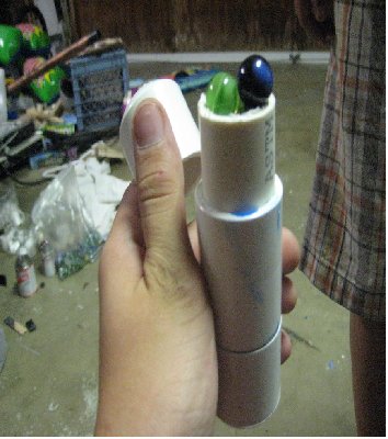 this is a capsule I made to hold fitting marble ammo