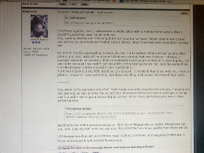 Screenshot with a camera.