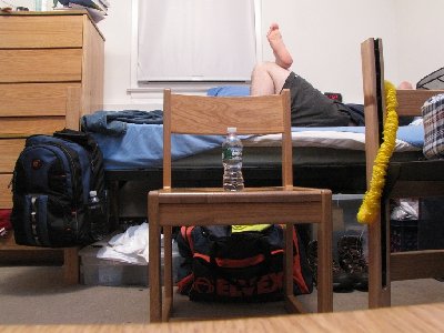 This is a bounce shot, notice the different light angle, well ignore the room light. It is a very well balanced photo