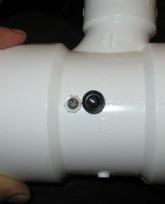 Side view of screw, snap &amp;amp; cover