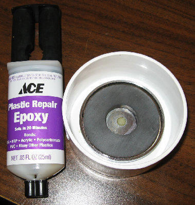 ACE Plastic Repair Epoxy, SKU 17394, 65lb Magnet &amp;amp; 3&amp;quot; thinwall cap