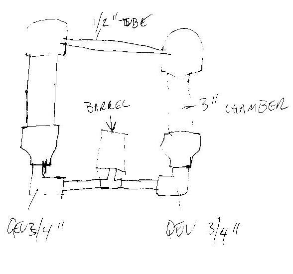two chambers, 1/2&amp;quot; equalization connection, two valves