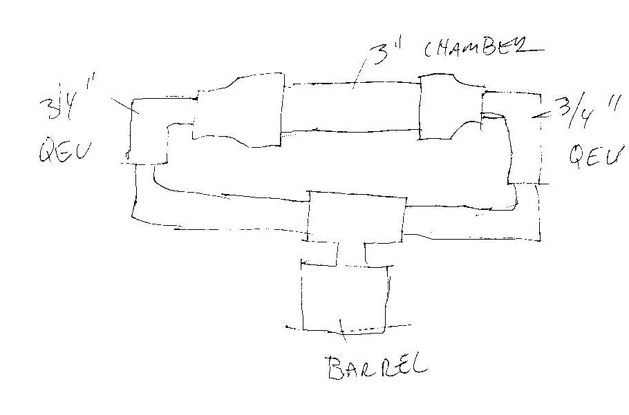 straight chamber, two valves