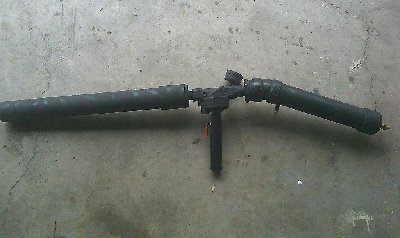 Gun with 2&amp;quot; barrel attached