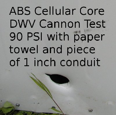 ABS Cellular Core cannon test fire May 2010