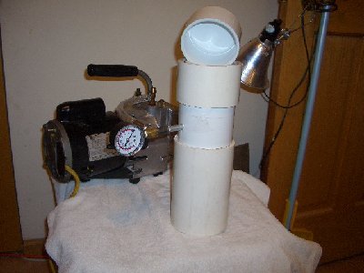 Vac pump and chamber of the homemade variety