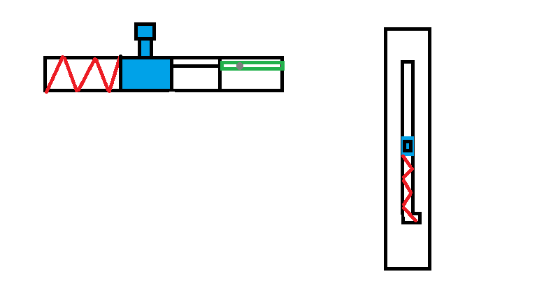 i have already made a small one before with a small spring so i am thinking of putting 1 or 2 aeg airsoft springs into a longer piece of piping to produce more power