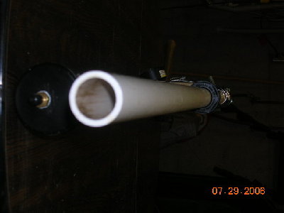 end of barrel.