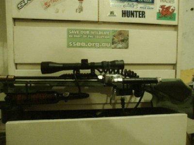 All the gear fitted to my old crossbow stock