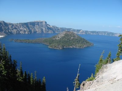 Took a side trip to drive around this famous lake.  Took all day to make the trip.  Saw bikini clad ladies and snowbanks together.  Just weird.