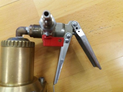 With the handles still attached for piloting a big piston valve.