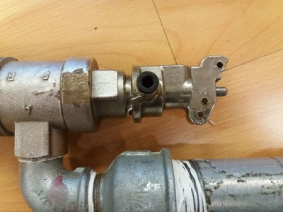 Without the handles as a pure hammer valve for piloting a 3/4 qev