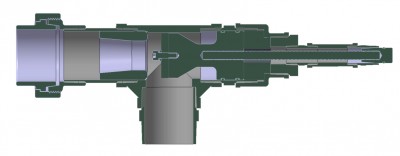 Piston valve open