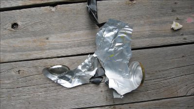 An unwanted soda can