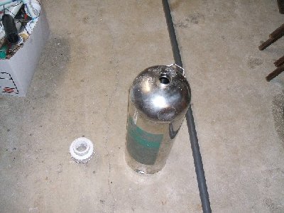 Some other cheap stuff, another $1.50. It's a 1 1/2&amp;quot; union, a huge fire extinguisher tank, and 10 feet of 1&amp;quot; Sch 80 PVC.