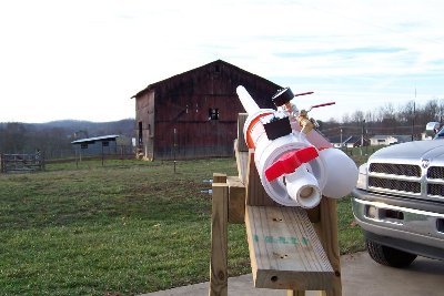 Yes, this barrel is lined up straight with the top barn vent hole...sent a rope shot straight through it.