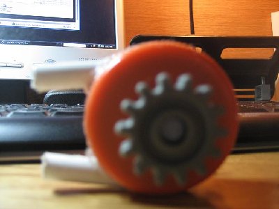 This is the homemade peumatic motor I made for this gun. The first one, as far as I know, to be used in a BBMG. However in the end it may not be used.