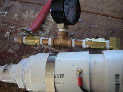 The propane meter.