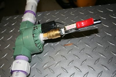 Modded Sprinkler valve with quick connect
