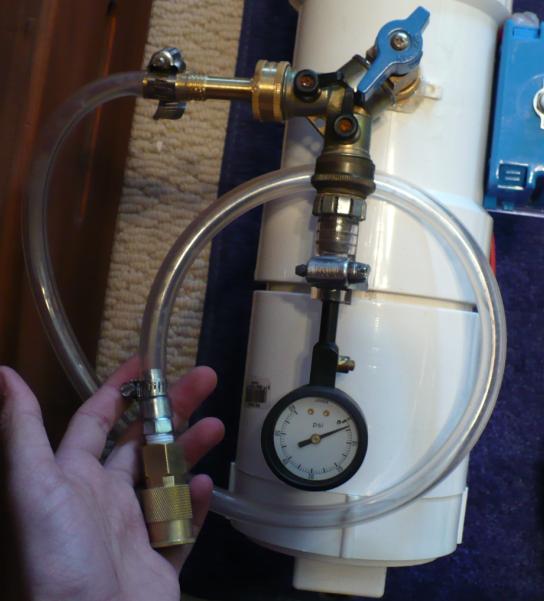 homemade propane meter (sorta ghetto).  The calculator said to use 15&amp;quot; long piece of 1/2&amp;quot; pipe at 60 psi, but i used 30&amp;quot; of 1/4&amp;quot; tubing instead and usually keep it at around 45 psi.